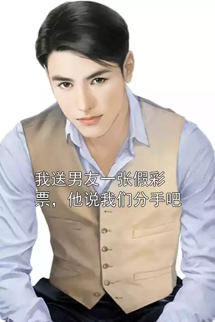 我送男友一张假彩票，他说我们分手吧