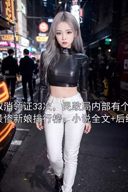 取消领证33次，民政局内部有个最惨新娘排行榜：小说全文+后续