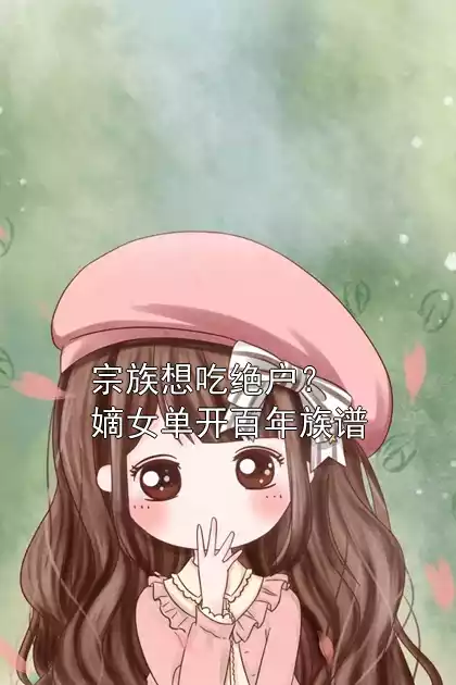 宗族想吃绝户？嫡女单开百年族谱