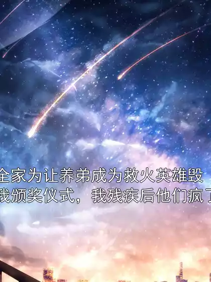 全家为让养弟成为救火英雄毁我颁奖仪式，我残疾后他们疯了