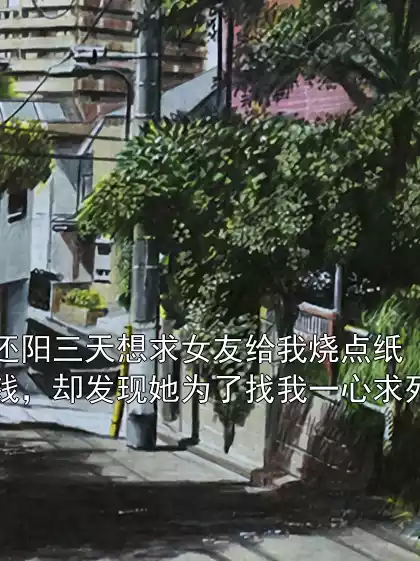 还阳三天想求女友给我烧点纸钱，却发现她为了找我一心求死小说