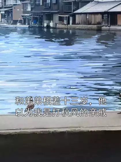 和弟弟相差十三岁，他以为我是打秋风的亲戚