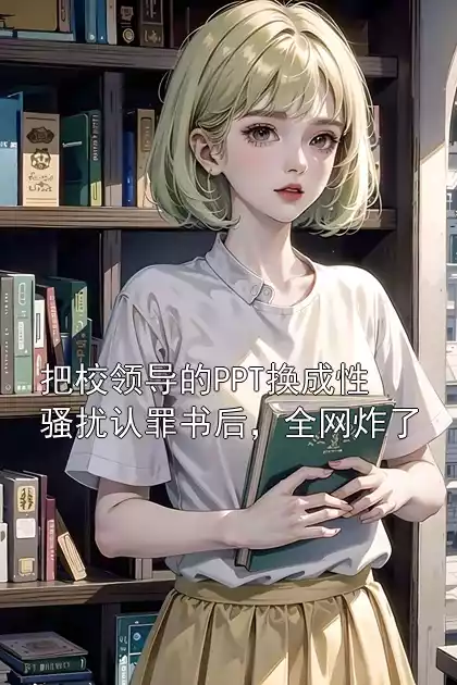 把校领导的PPT换成性骚扰认罪书后，全网炸了