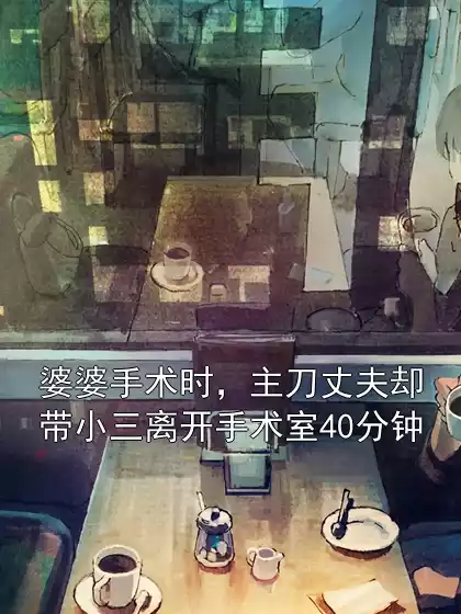 婆婆手术时，主刀丈夫却带小三离开手术室40分钟